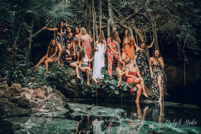 Bachelorette in Private Cenote Tulum