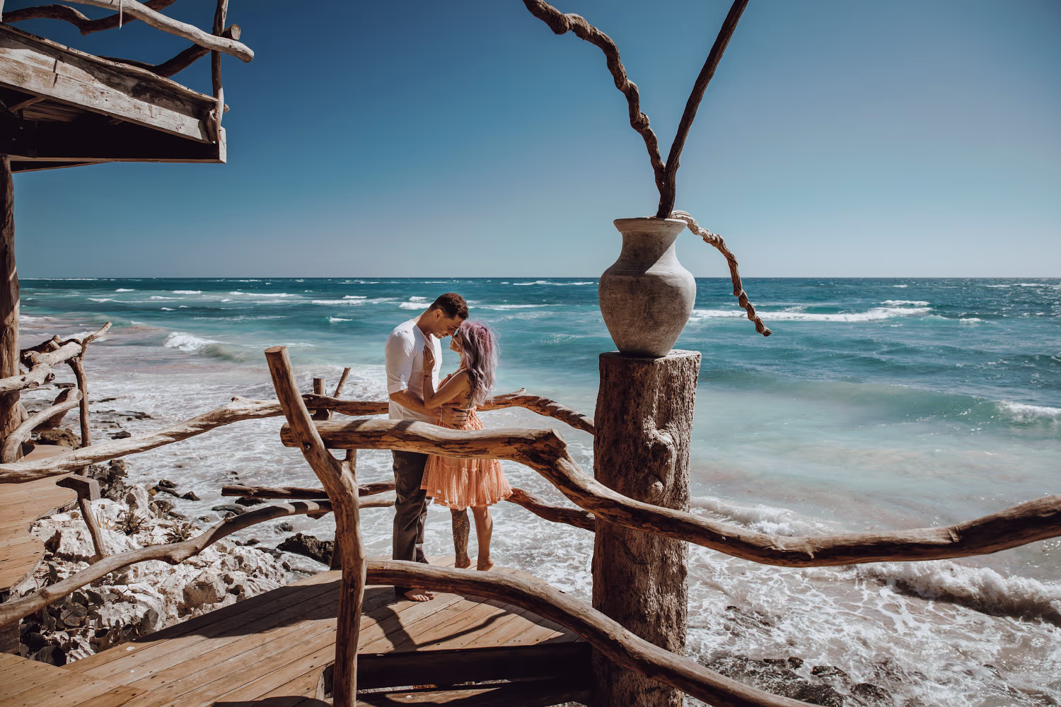 Engagement and budoir photosession in Azulik Tulum — photo 8