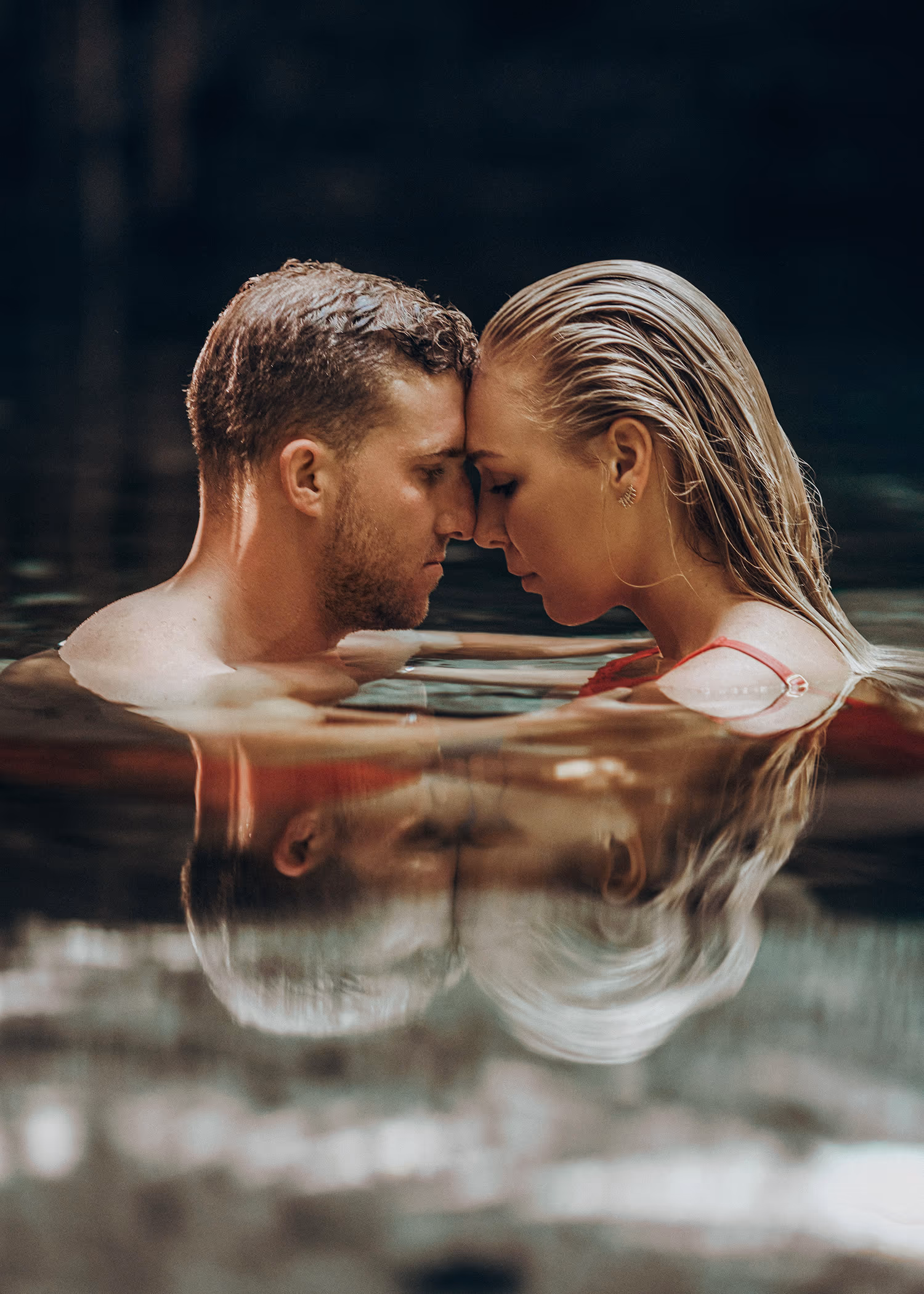 Love story session in a cenote, Tulum — photo 14