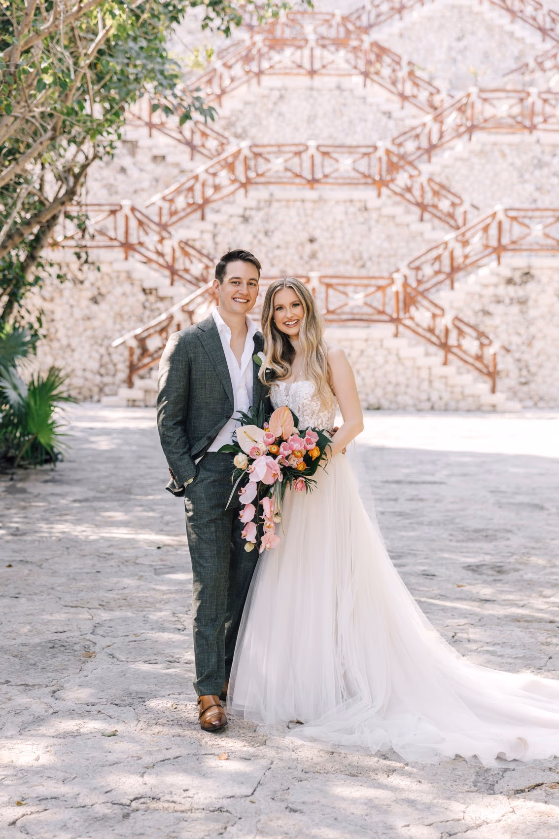 Beach Wedding at Hotel Xcaret Mexico — photo 46