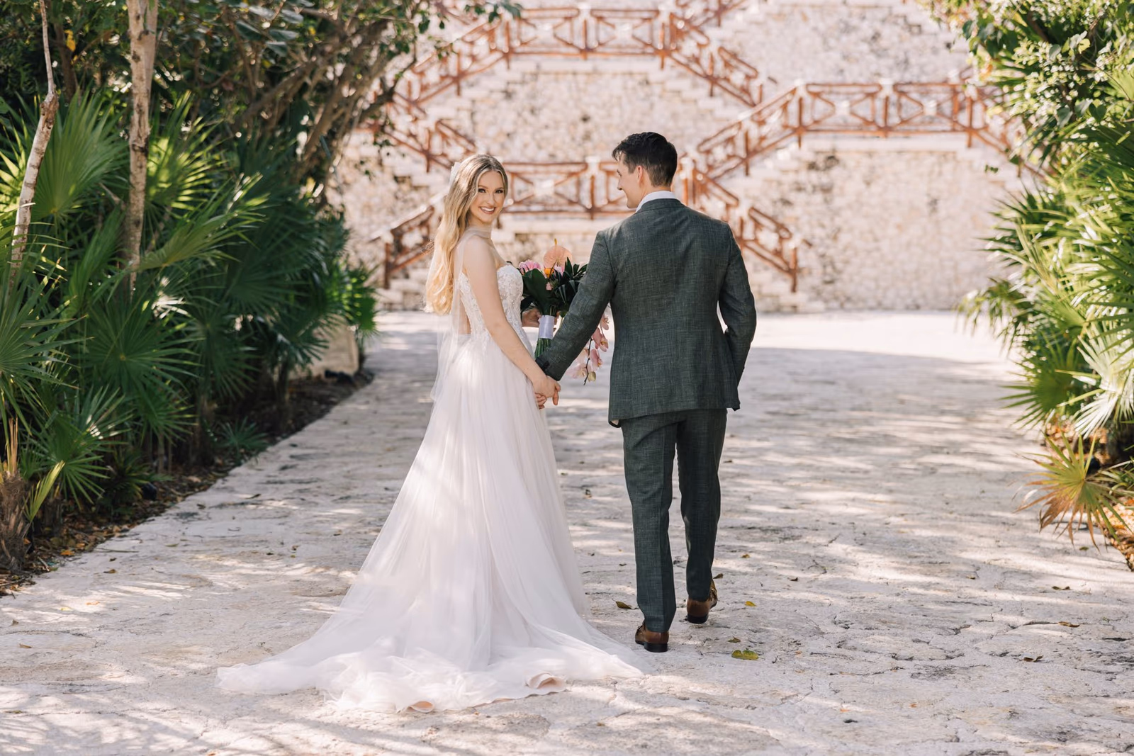 Beach Wedding at Hotel Xcaret Mexico — photo 48
