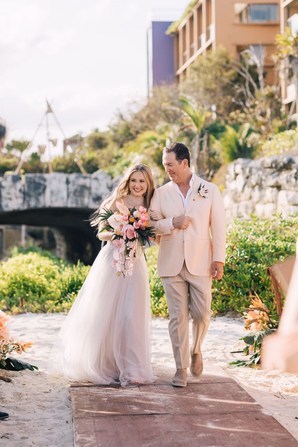 Beach Wedding at Hotel Xcaret Mexico — photo 52