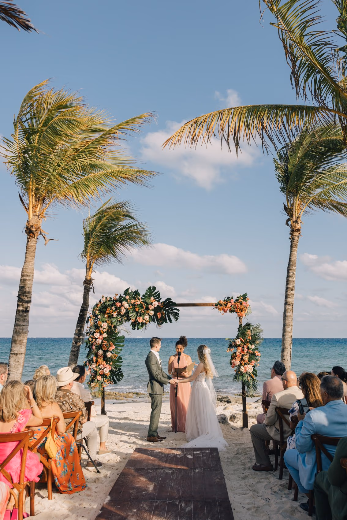 Beach Wedding at Hotel Xcaret Mexico — photo 53
