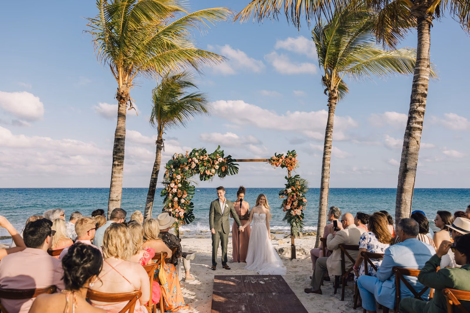 Beach Wedding at Hotel Xcaret Mexico — photo 61