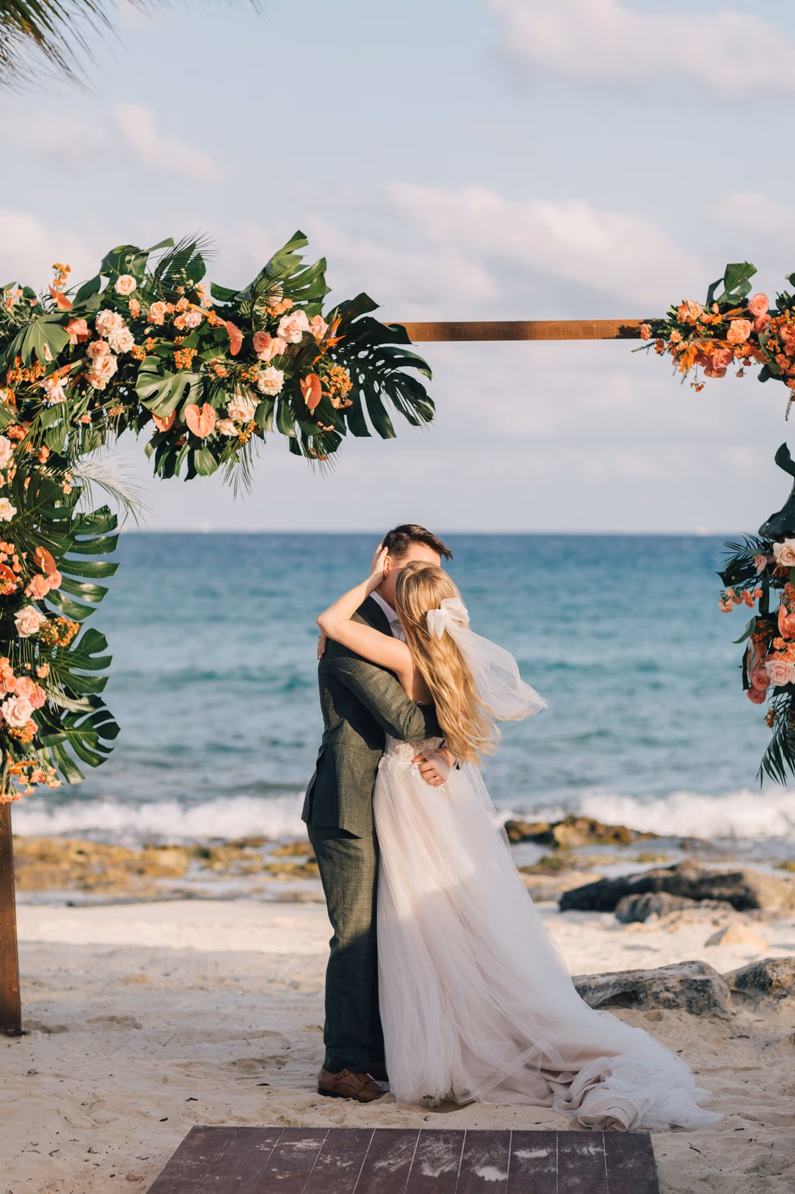 Beach Wedding at Hotel Xcaret Mexico — photo 62