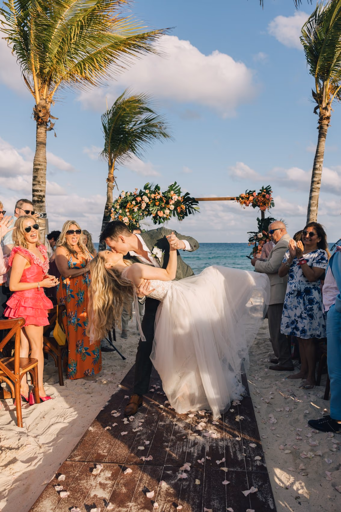 Beach Wedding at Hotel Xcaret Mexico — photo 64