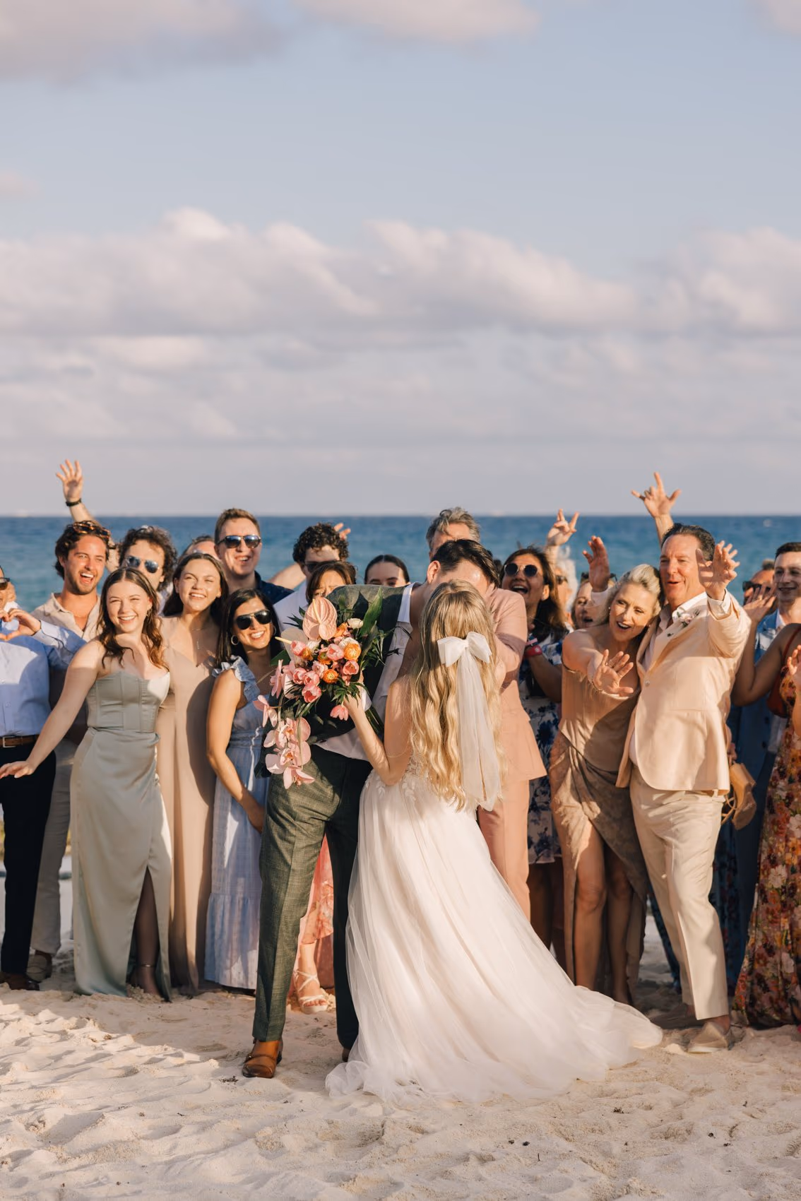 Beach Wedding at Hotel Xcaret Mexico — photo 67