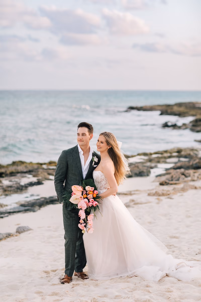 Beach Wedding at Hotel Xcaret Mexico — photo 80