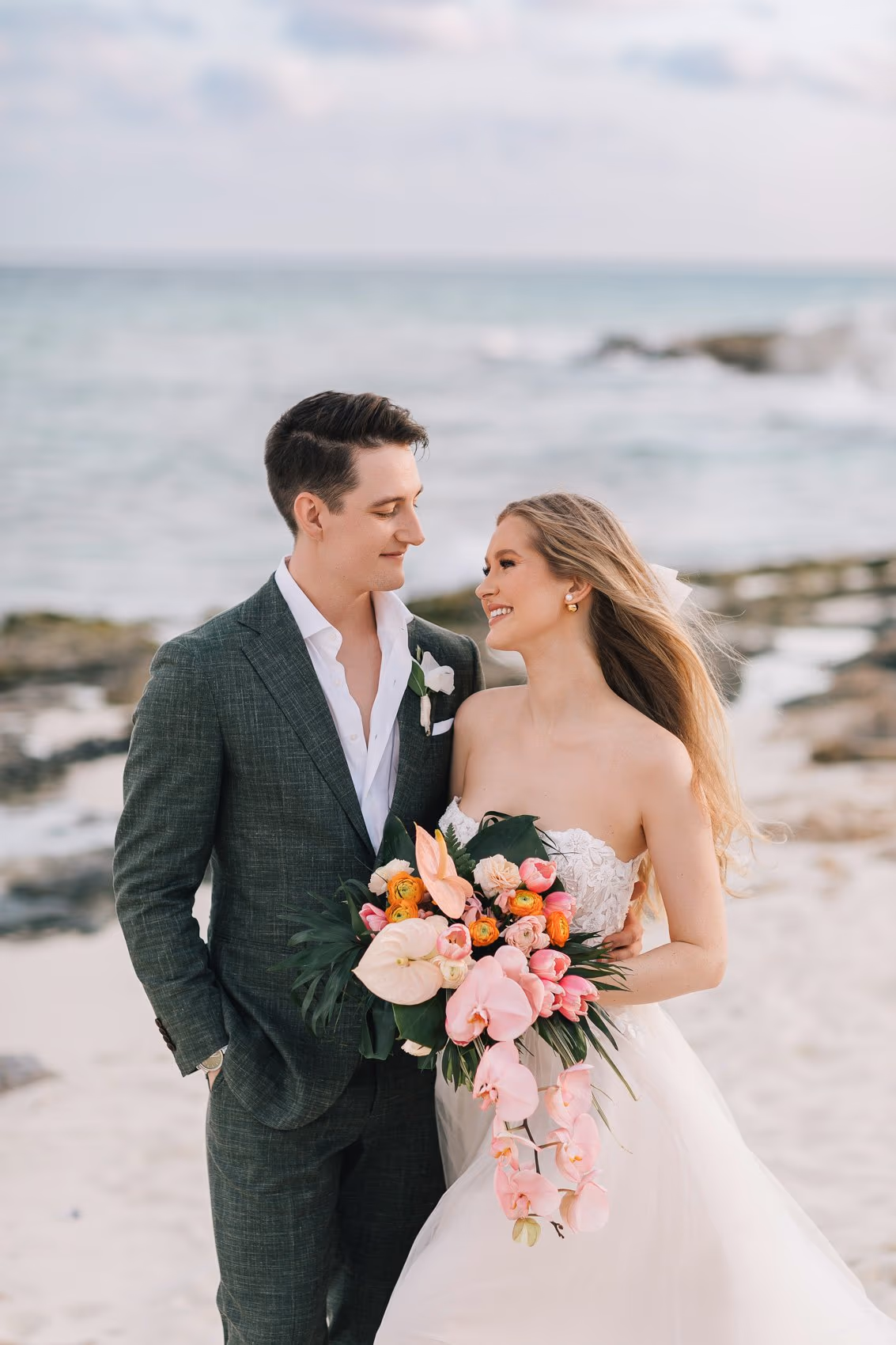 Beach Wedding at Hotel Xcaret Mexico — photo 81