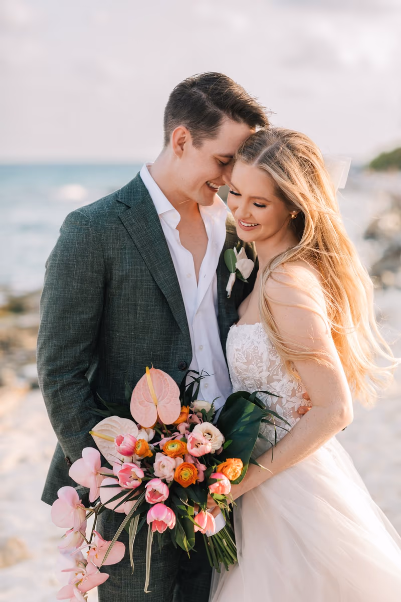 Beach Wedding at Hotel Xcaret Mexico — photo 82