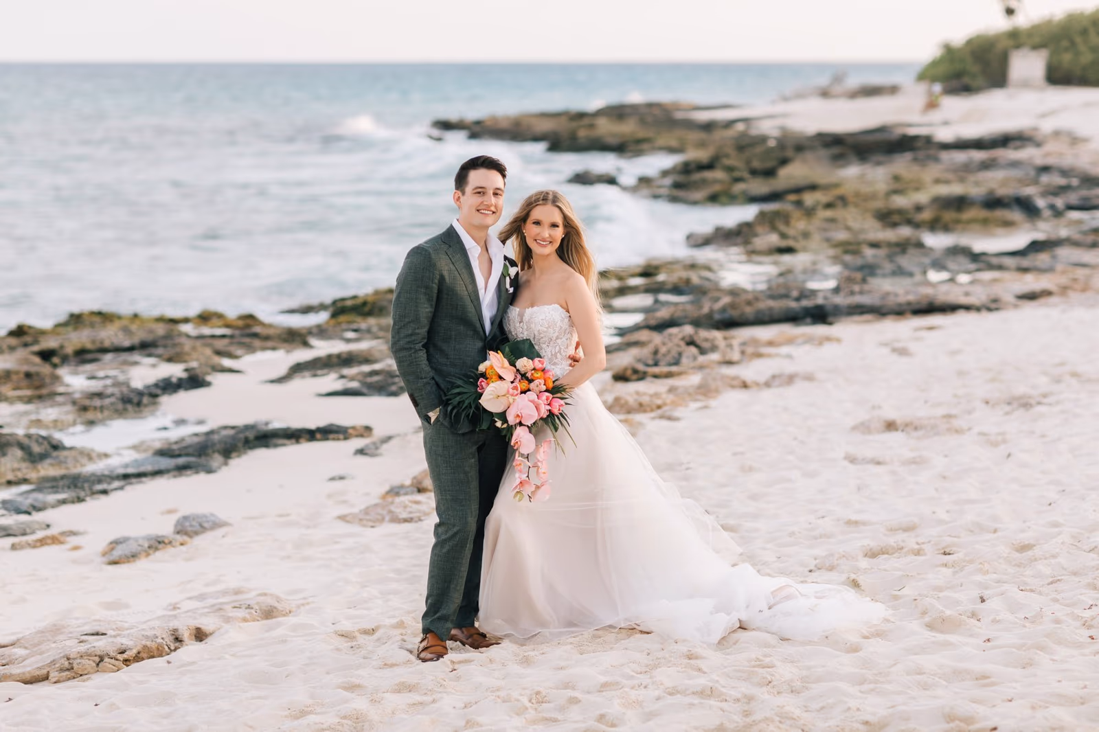 Beach Wedding at Hotel Xcaret Mexico — photo 83