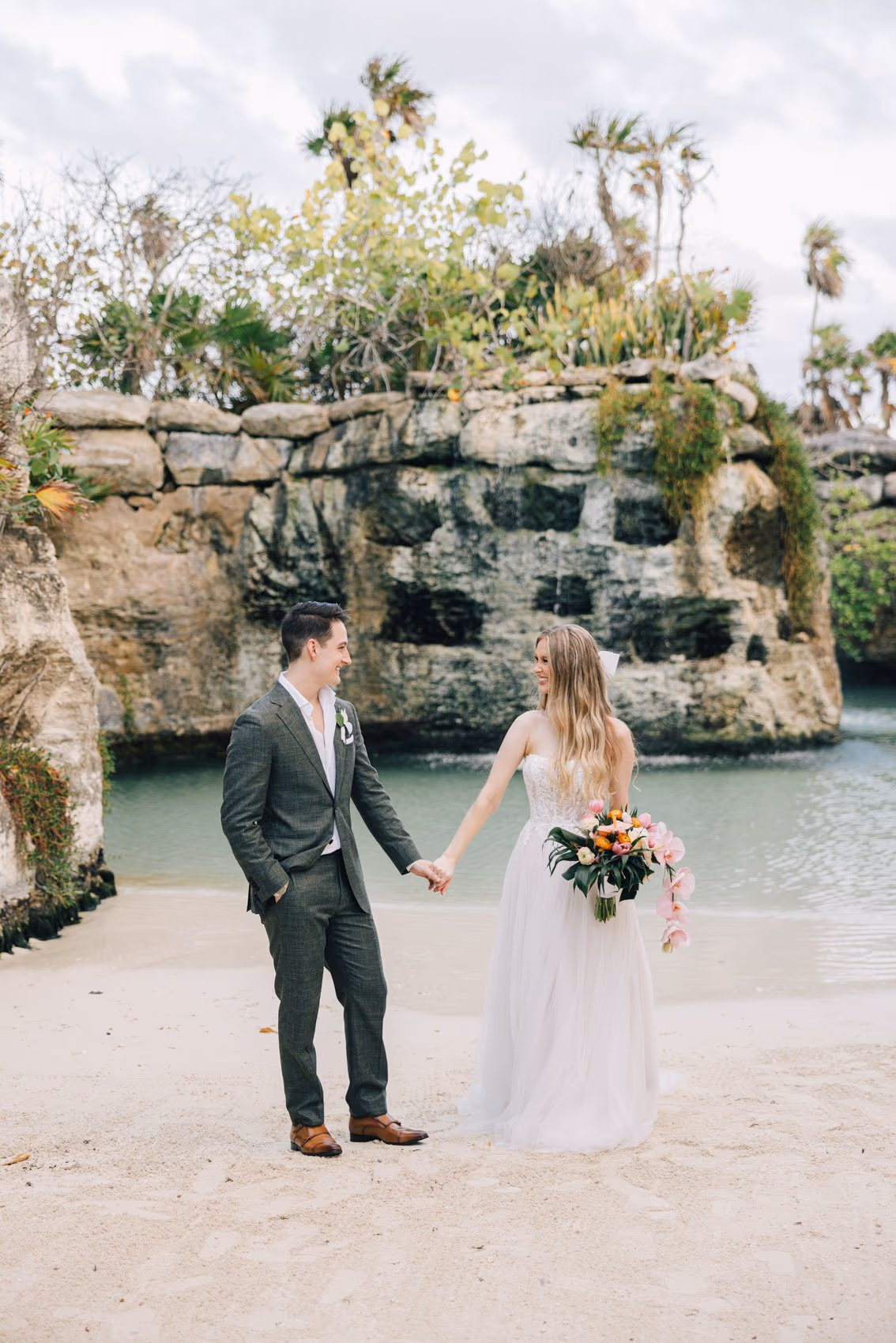 Beach Wedding at Hotel Xcaret Mexico — photo 85