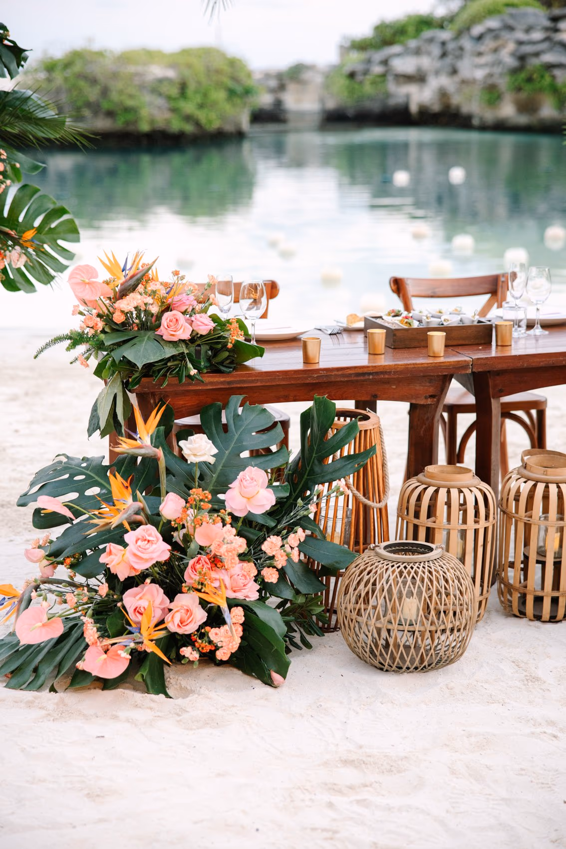 Beach Wedding at Hotel Xcaret Mexico — photo 86