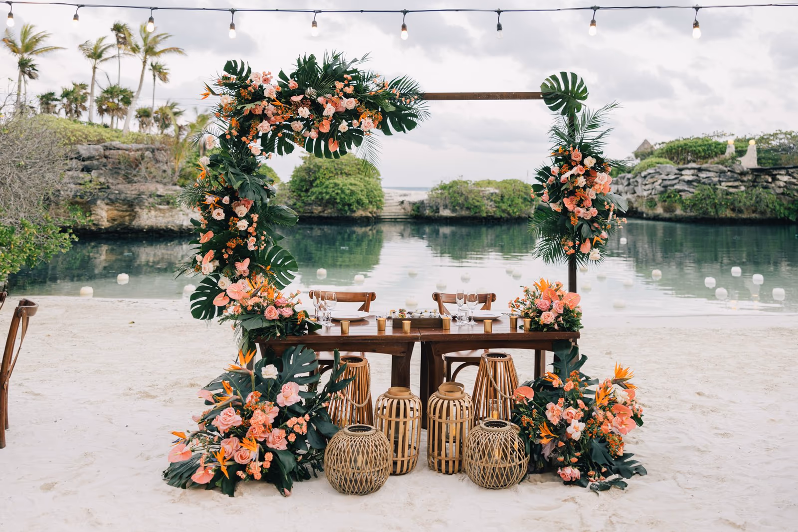 Beach Wedding at Hotel Xcaret Mexico — photo 89
