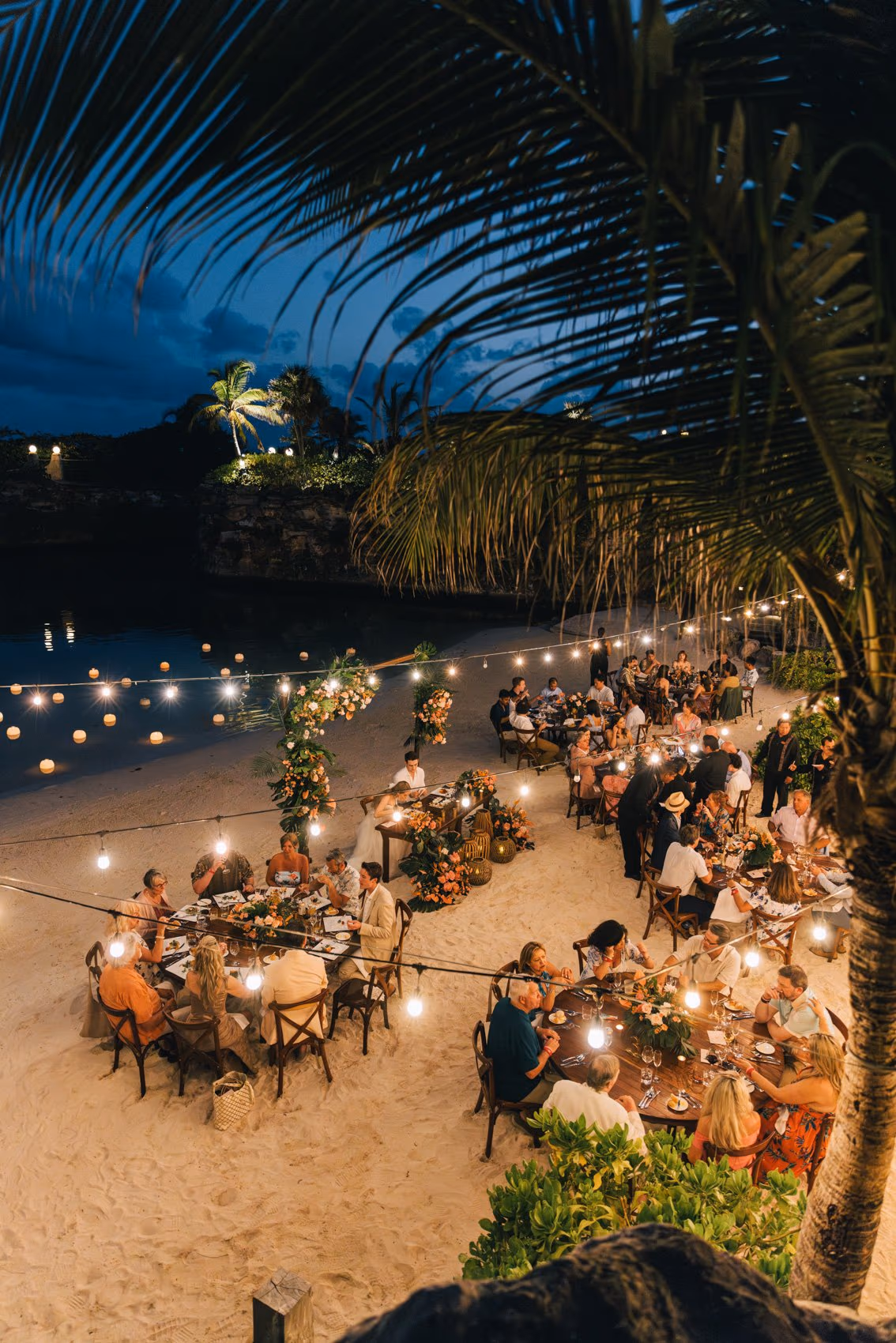 Beach Wedding at Hotel Xcaret Mexico — photo 100