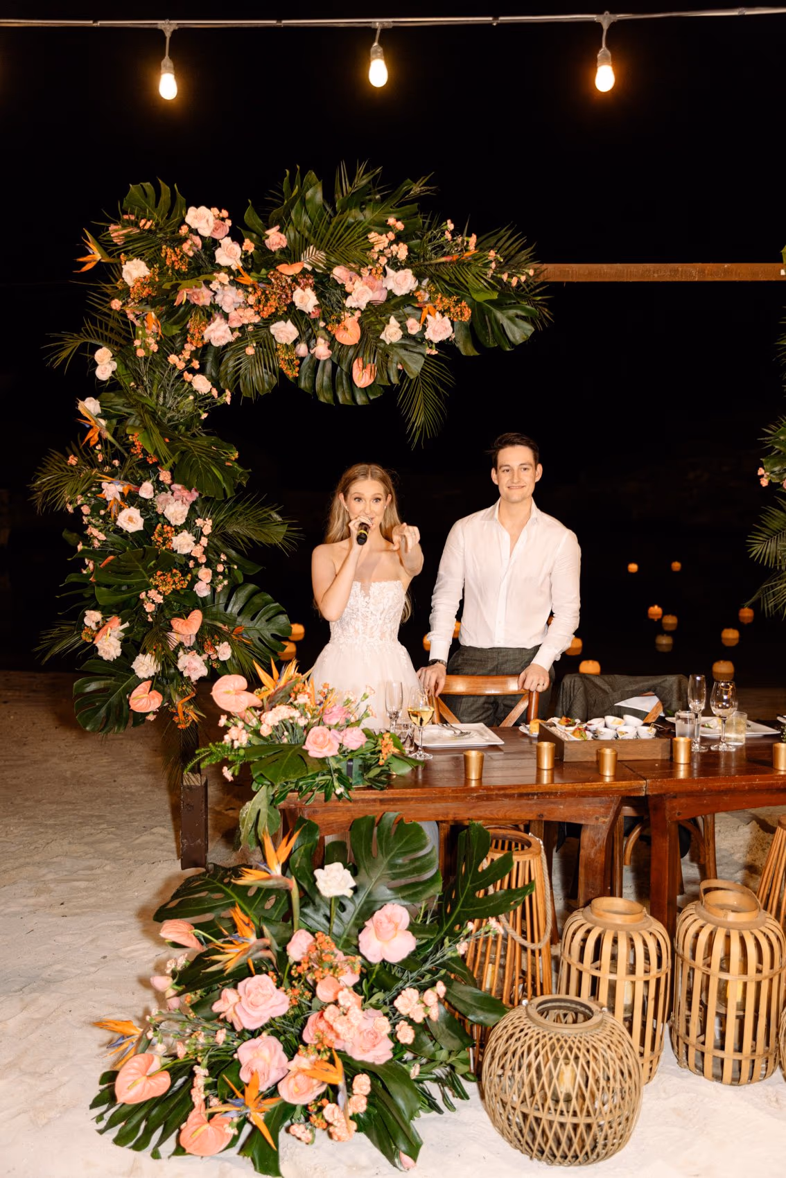 Beach Wedding at Hotel Xcaret Mexico — photo 103