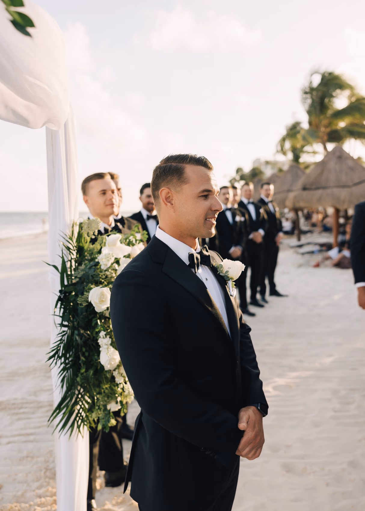 Beach Wedding in Dreams Riviera Cancun Resort & Spa — photo 41