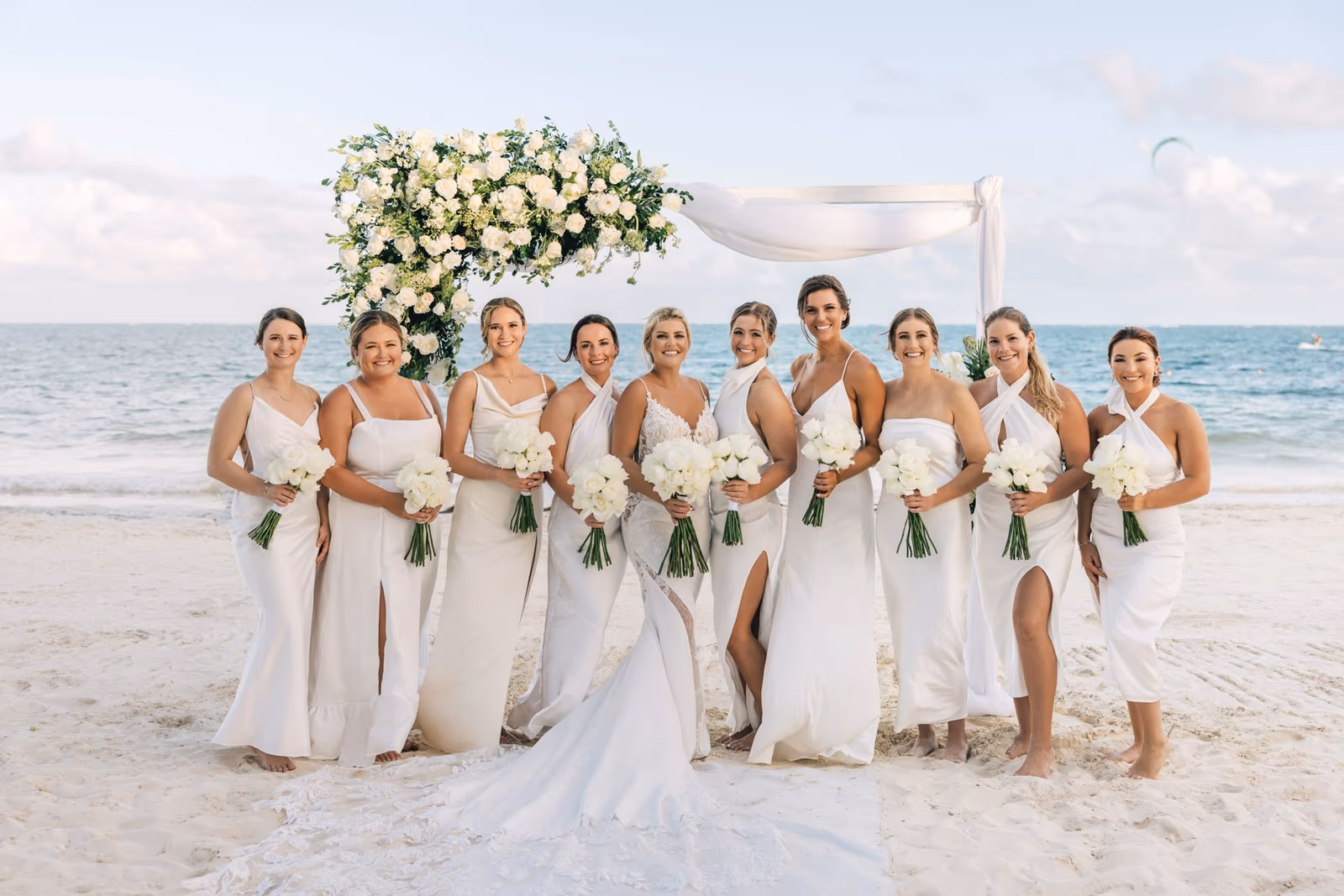 Beach Wedding in Dreams Riviera Cancun Resort & Spa — photo 57