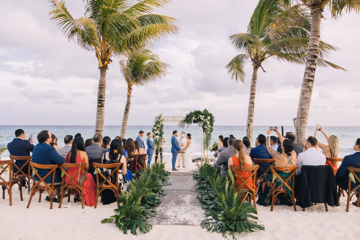Beach Wedding in Hotel Xcaret Mexico
