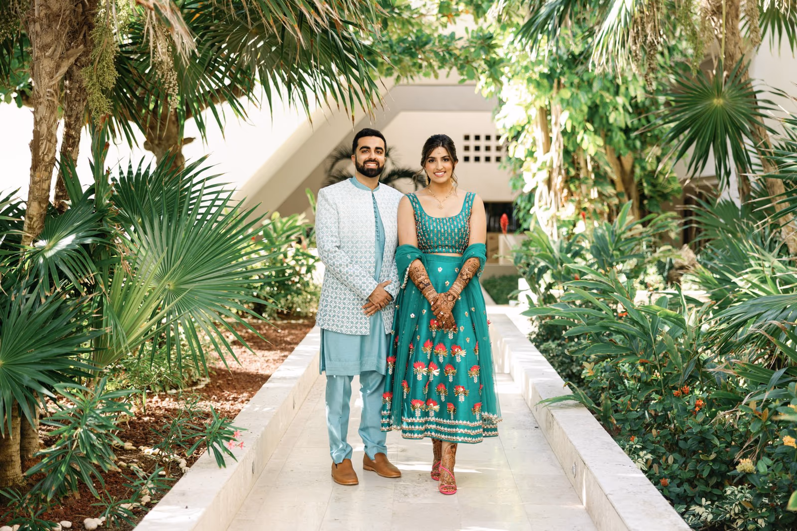 Mehndi, Hindu Ceremony, Sangeet Night Wedding at Hyatt Ziva Cancun — photo 4