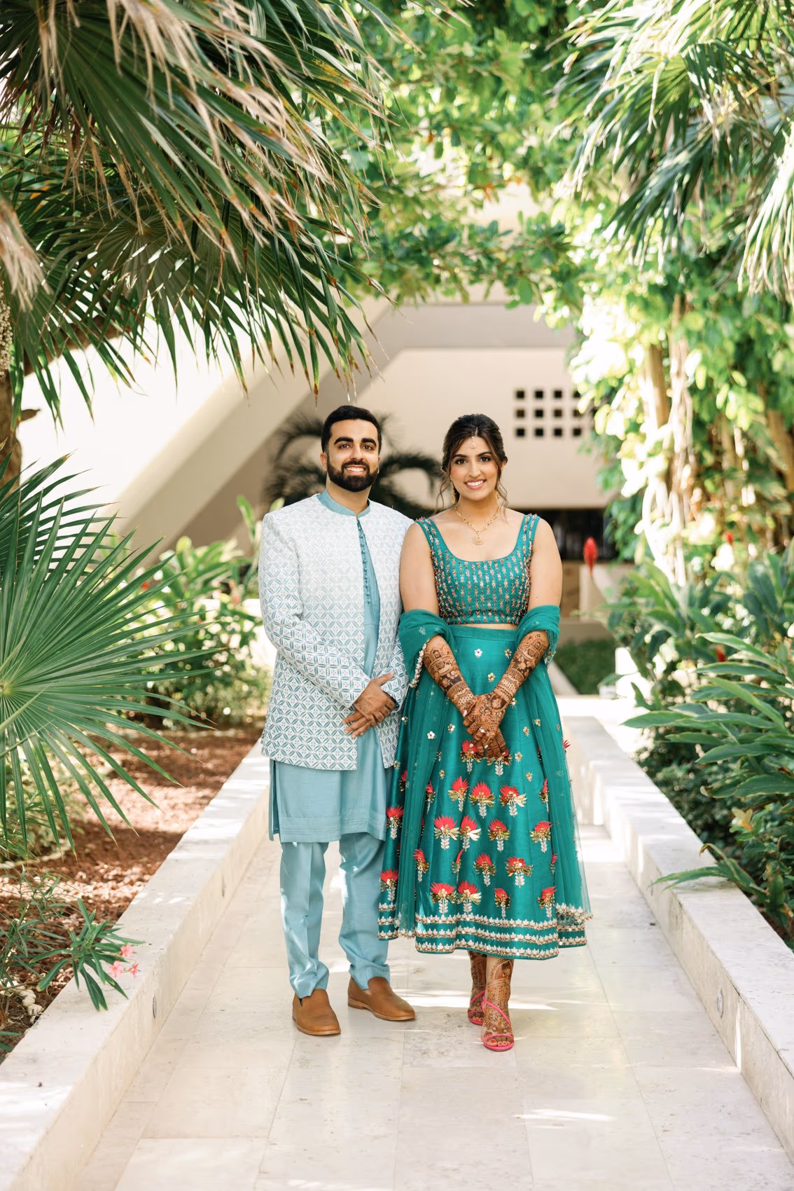 Mehndi, Hindu Ceremony, Sangeet Night Wedding at Hyatt Ziva Cancun — photo 5