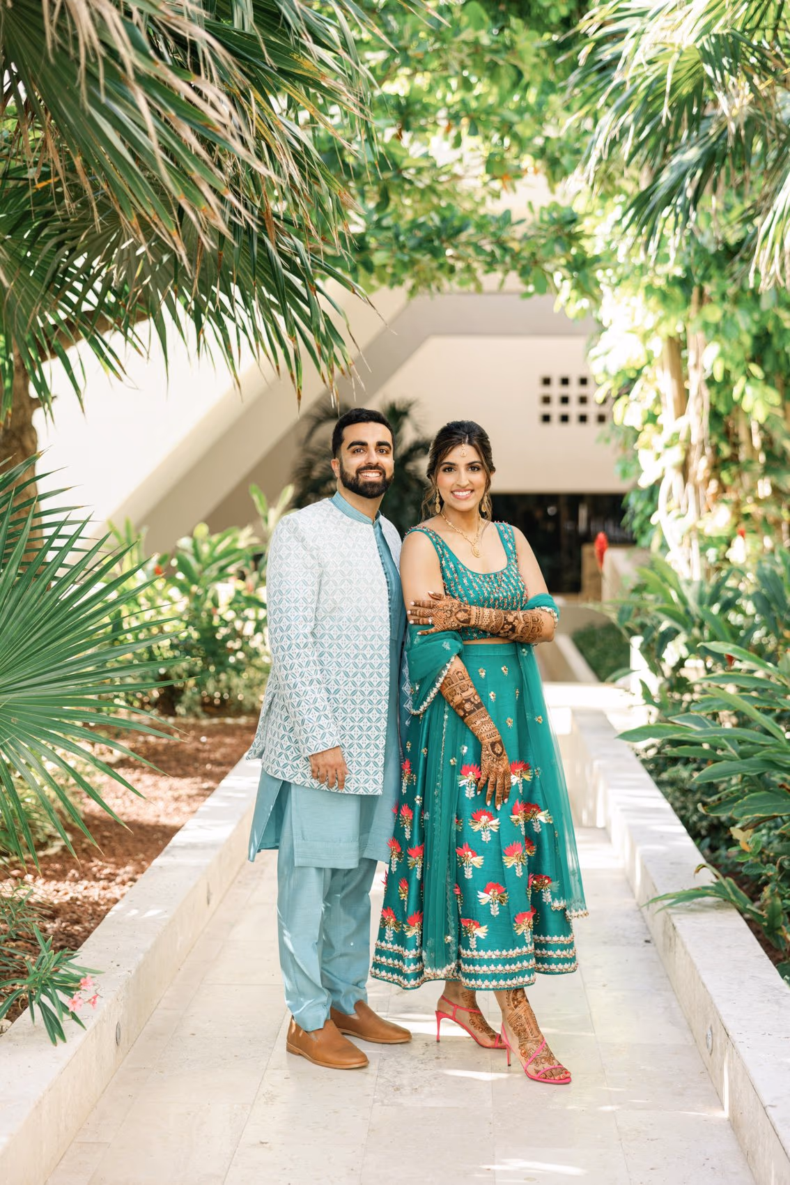 Mehndi, Hindu Ceremony, Sangeet Night Wedding at Hyatt Ziva Cancun — photo 8