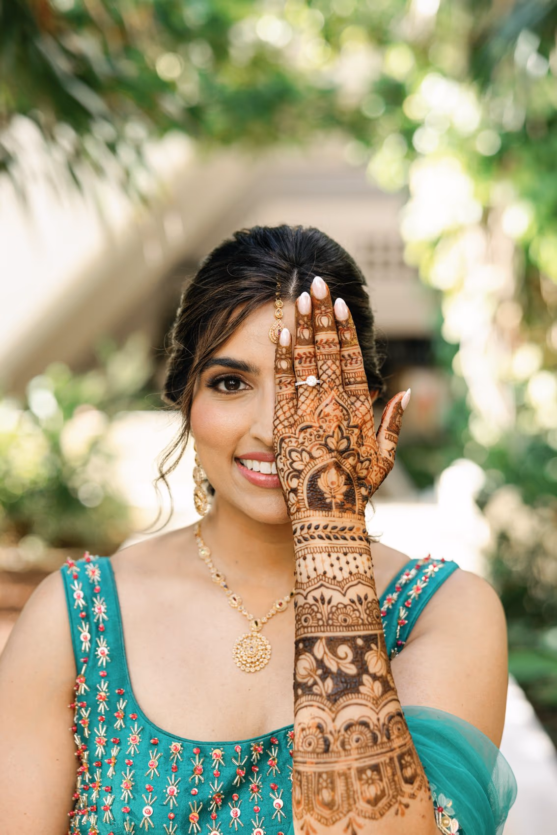 Mehndi, Hindu Ceremony, Sangeet Night Wedding at Hyatt Ziva Cancun — photo 14