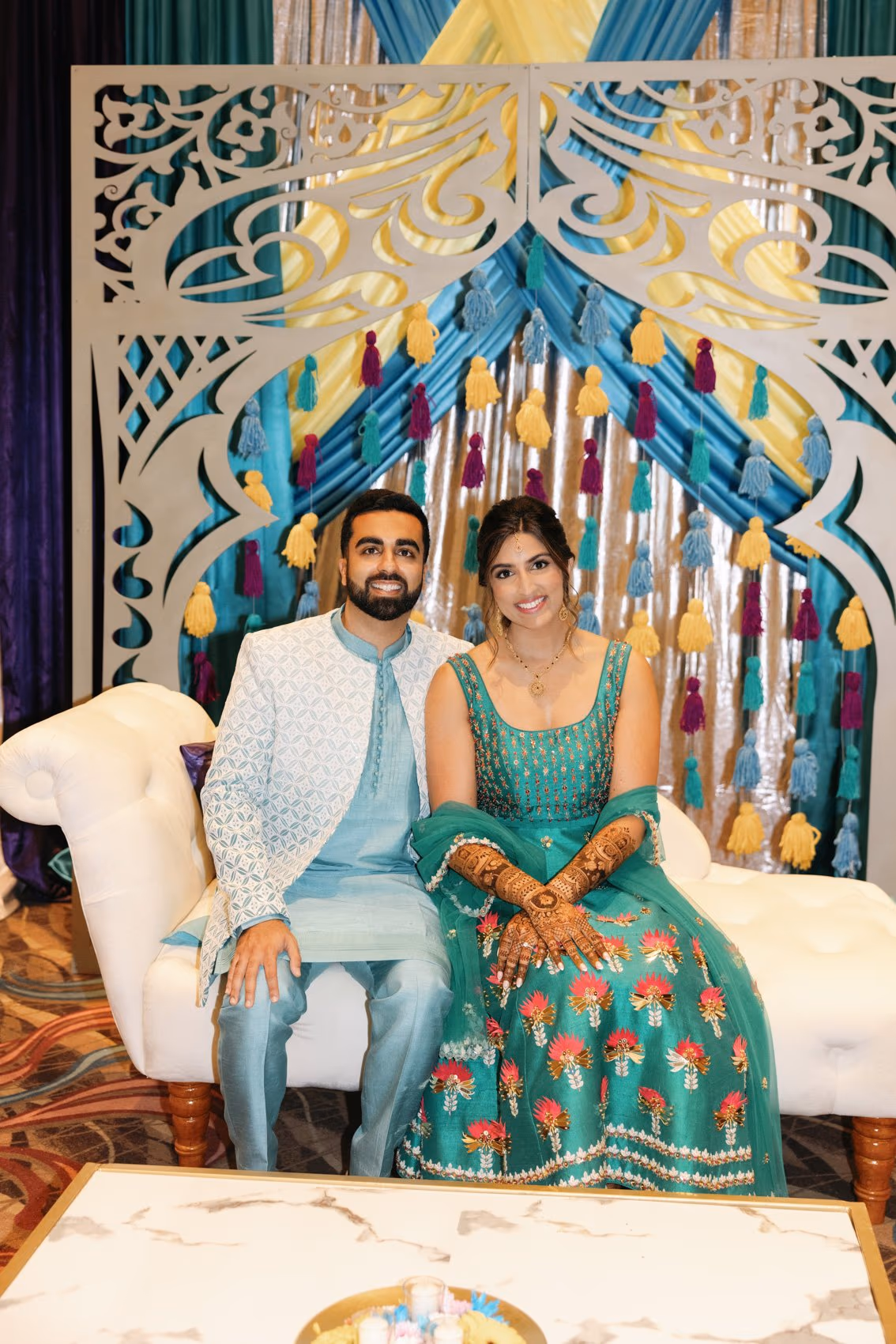 Mehndi, Hindu Ceremony, Sangeet Night Wedding at Hyatt Ziva Cancun — photo 18