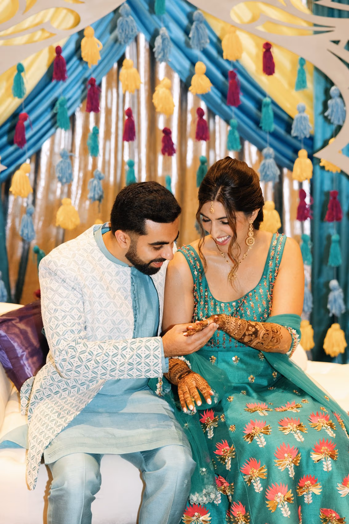 Mehndi, Hindu Ceremony, Sangeet Night Wedding at Hyatt Ziva Cancun — photo 19