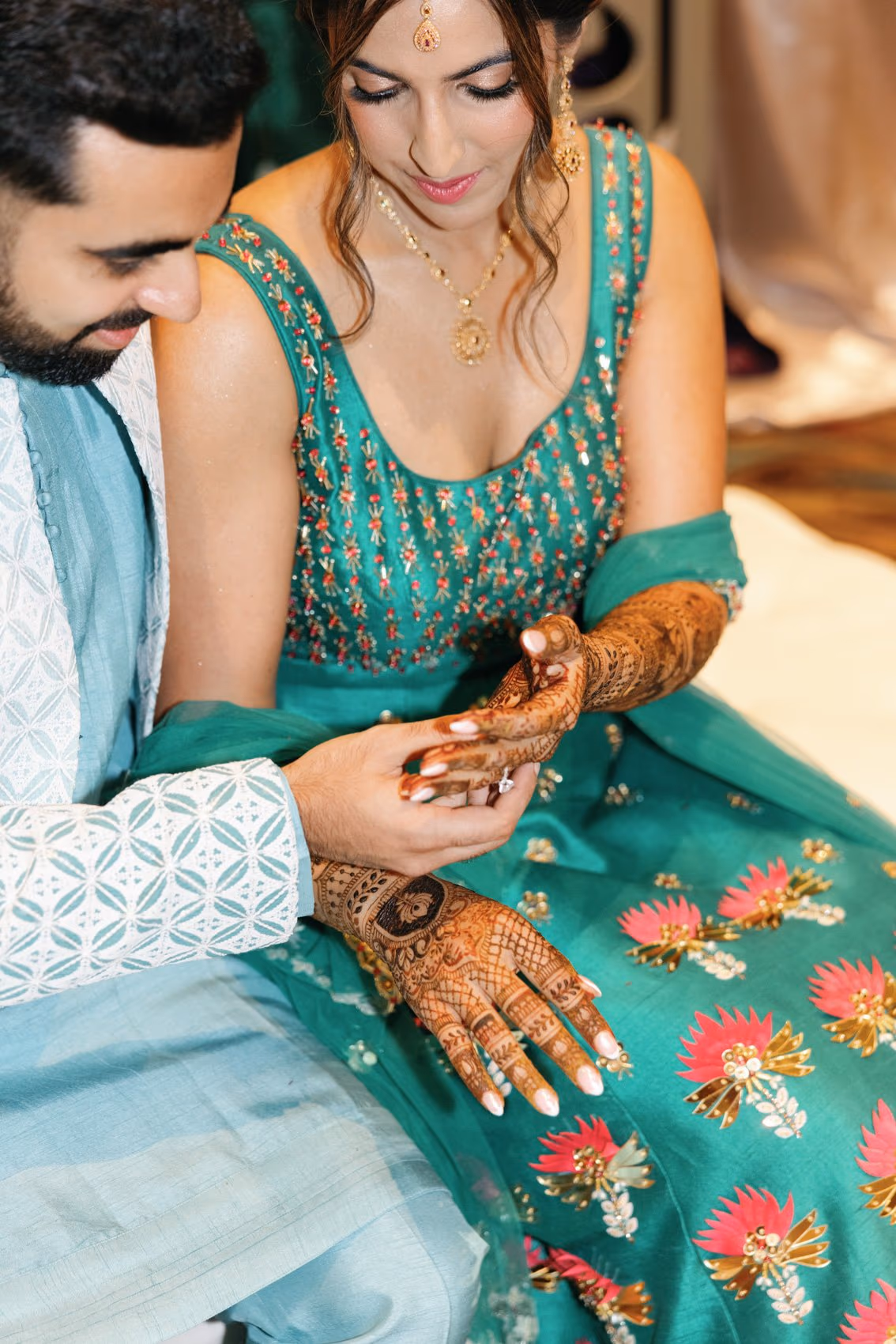 Mehndi, Hindu Ceremony, Sangeet Night Wedding at Hyatt Ziva Cancun — photo 20