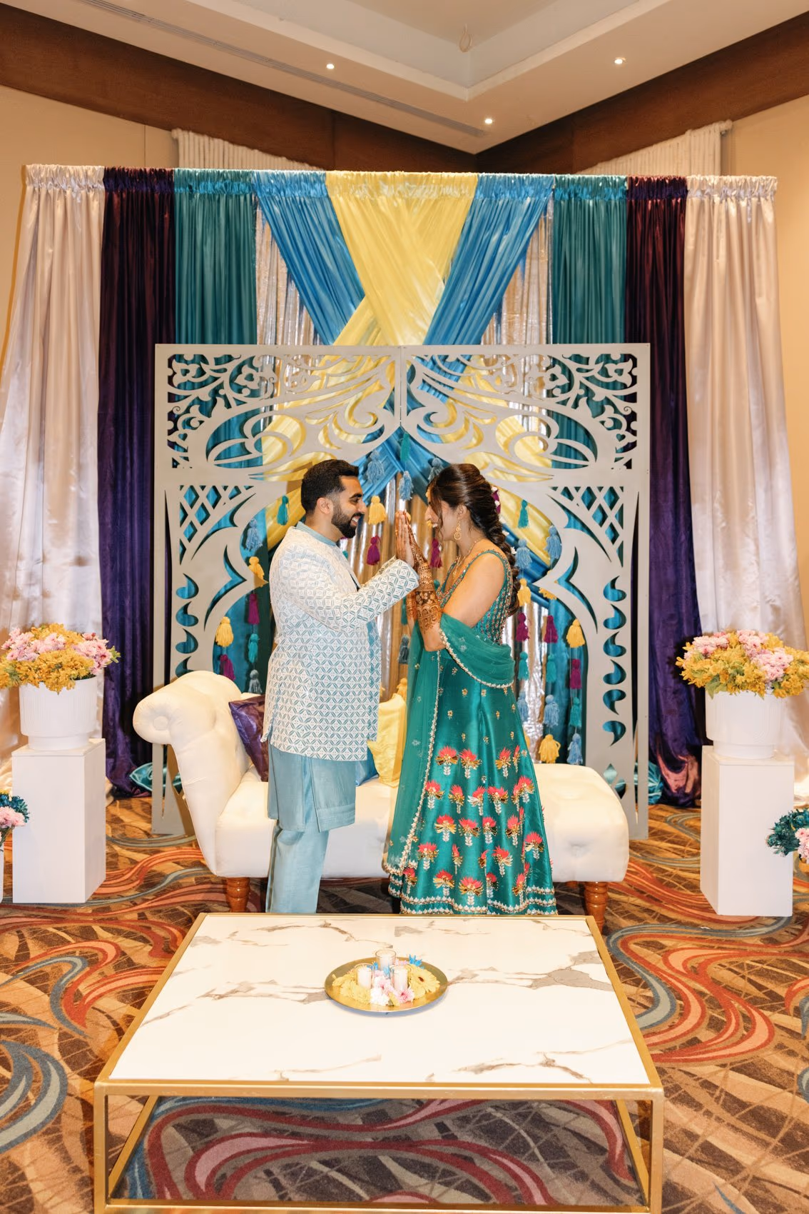 Mehndi, Hindu Ceremony, Sangeet Night Wedding at Hyatt Ziva Cancun — photo 22