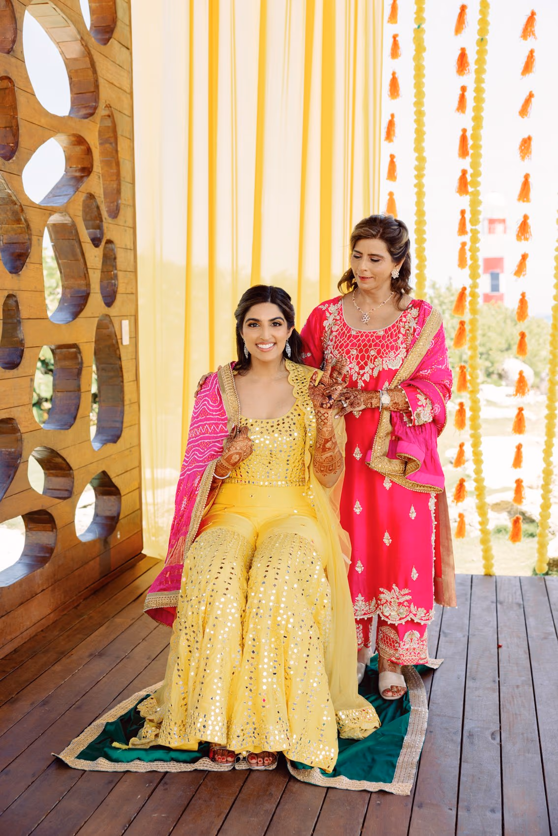 Mehndi, Hindu Ceremony, Sangeet Night Wedding at Hyatt Ziva Cancun — photo 32