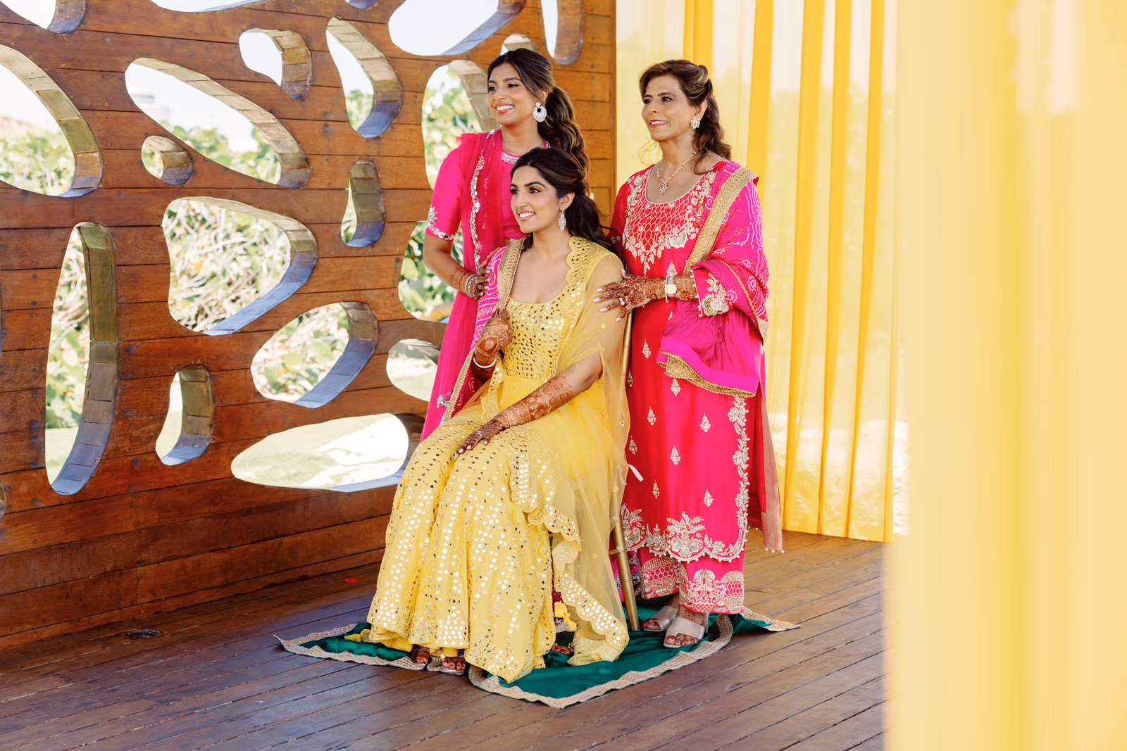 Mehndi, Hindu Ceremony, Sangeet Night Wedding at Hyatt Ziva Cancun — photo 33