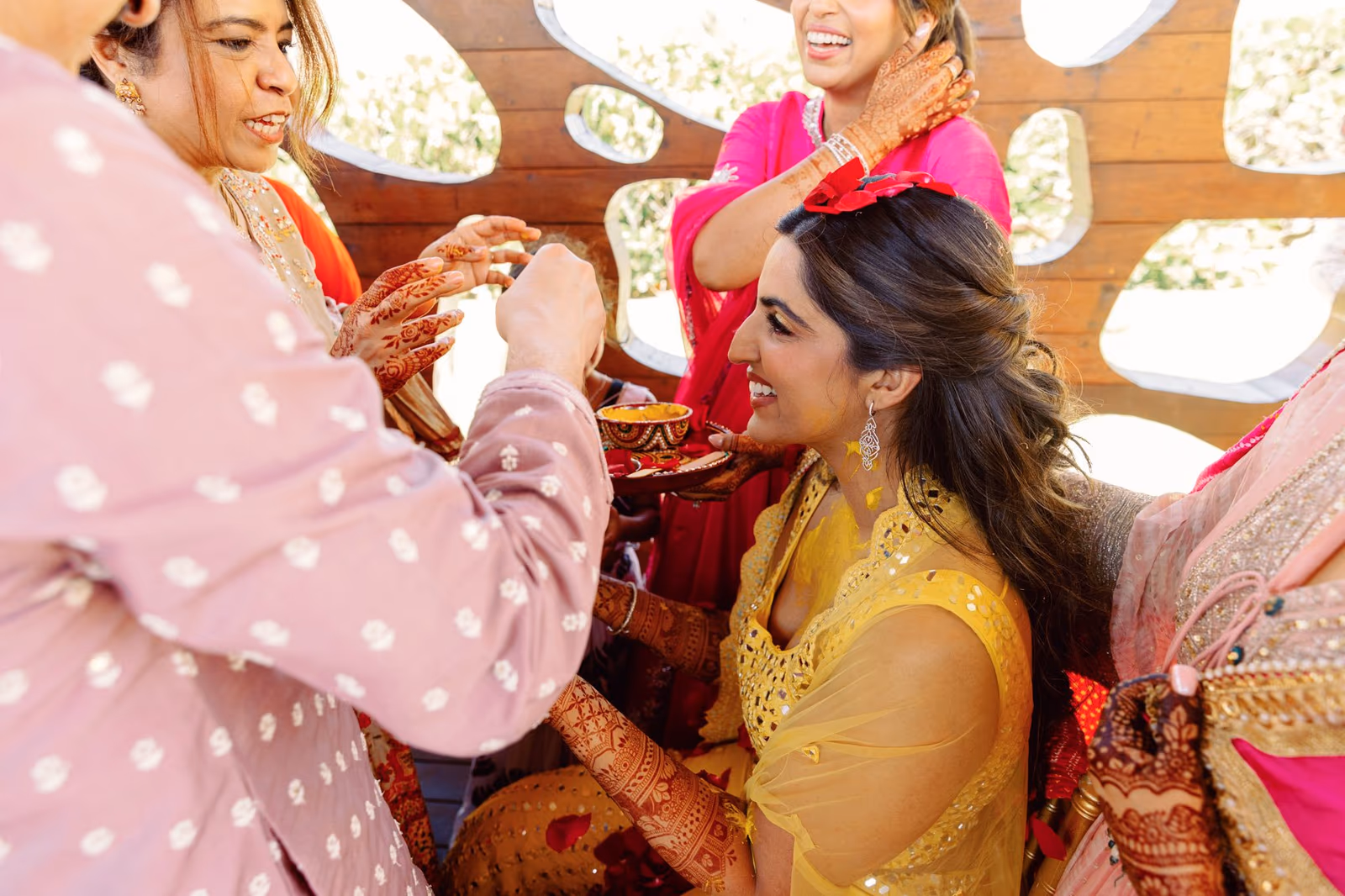 Mehndi, Hindu Ceremony, Sangeet Night Wedding at Hyatt Ziva Cancun — photo 37