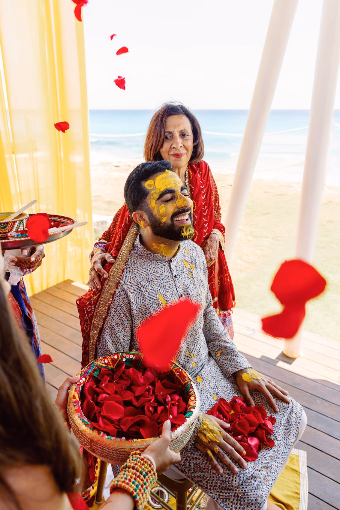 Mehndi, Hindu Ceremony, Sangeet Night Wedding at Hyatt Ziva Cancun — photo 40