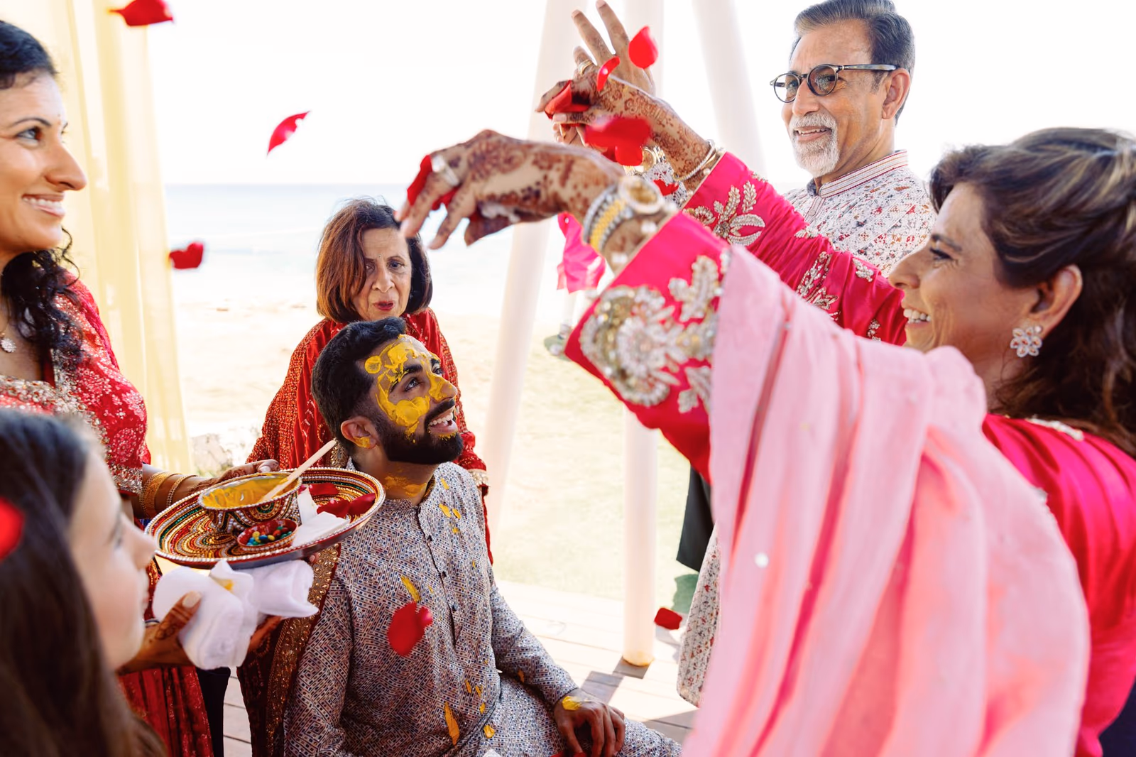 Mehndi, Hindu Ceremony, Sangeet Night Wedding at Hyatt Ziva Cancun — photo 41