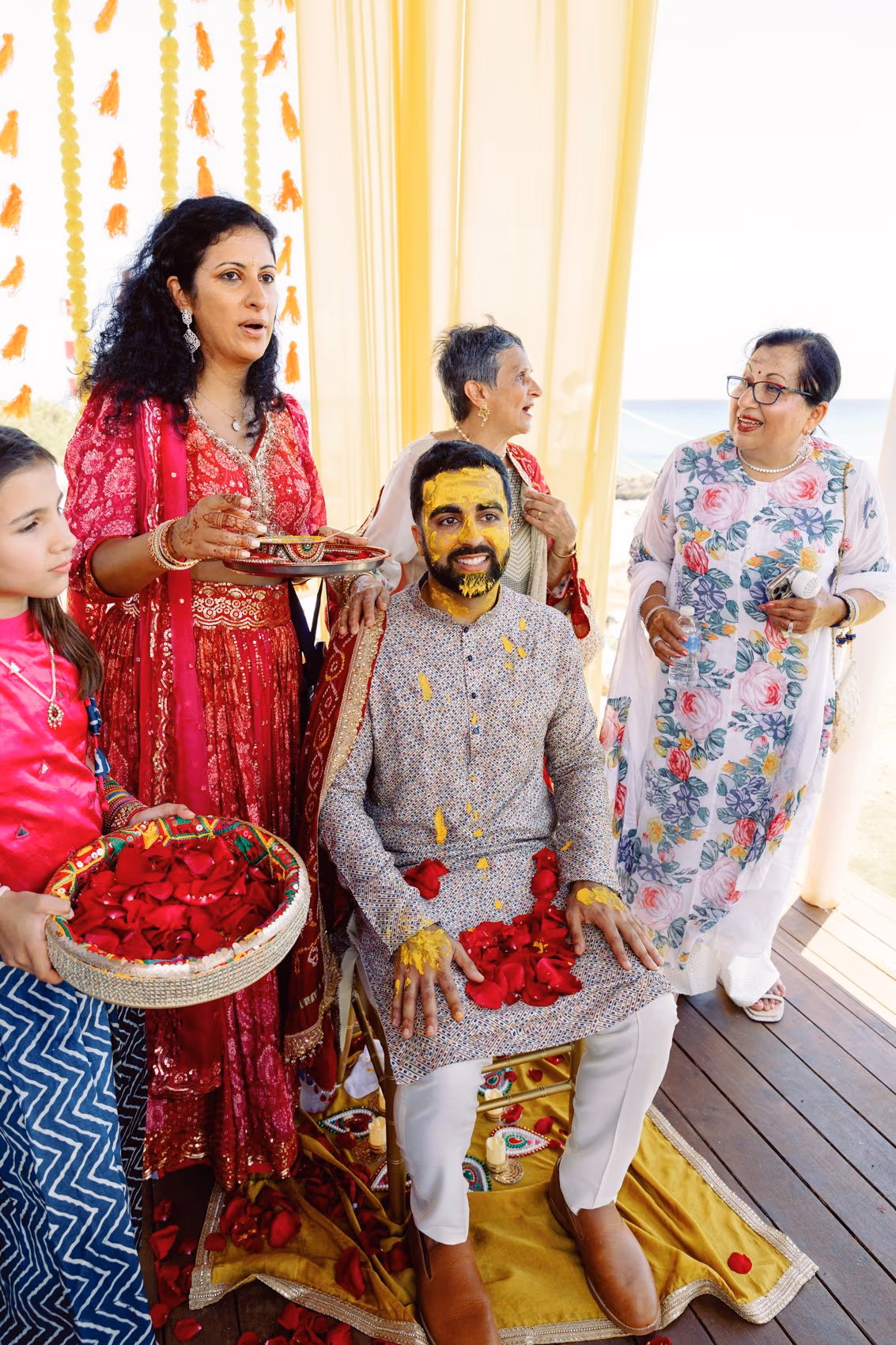 Mehndi, Hindu Ceremony, Sangeet Night Wedding at Hyatt Ziva Cancun — photo 43