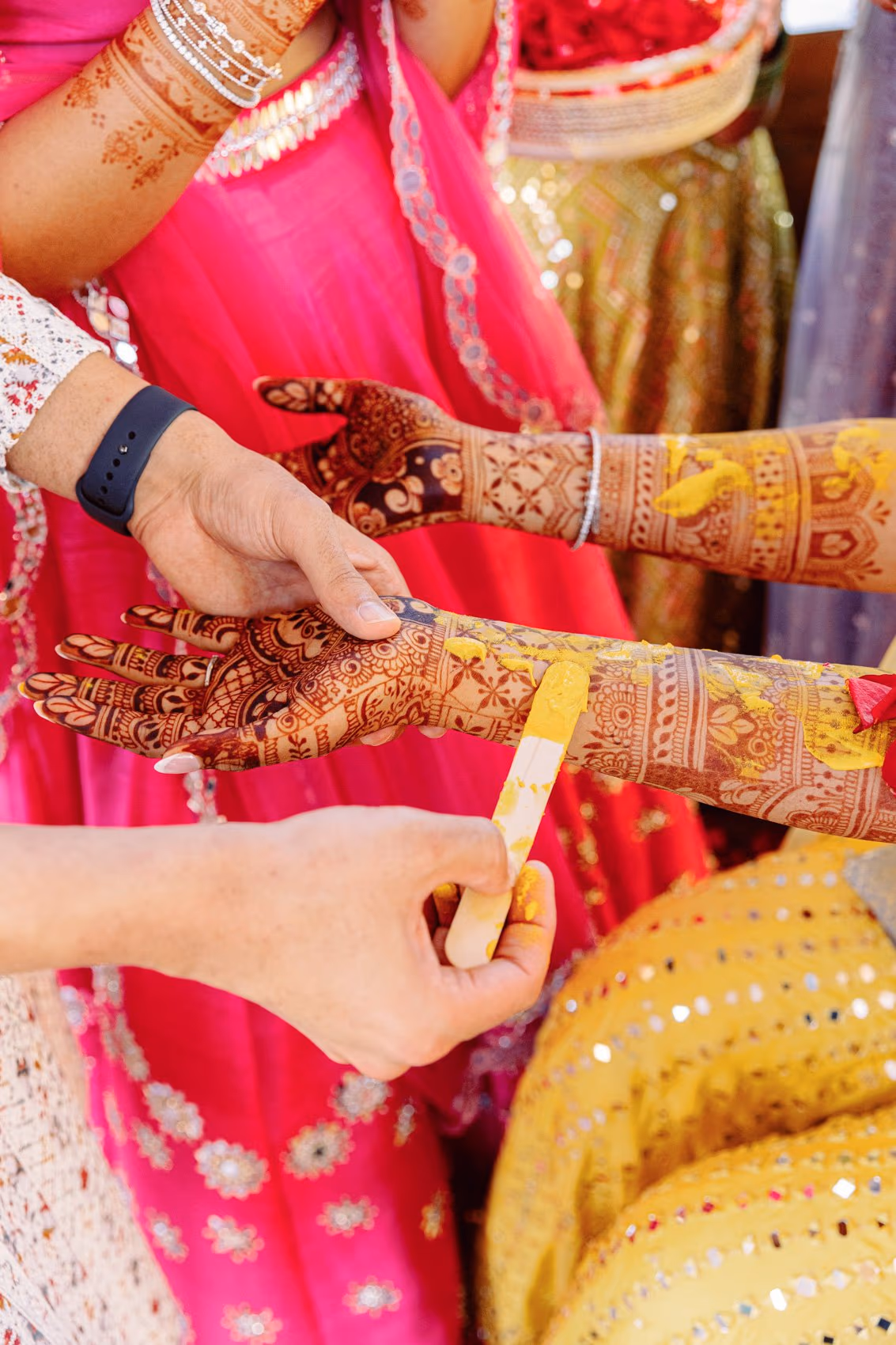 Mehndi, Hindu Ceremony, Sangeet Night Wedding at Hyatt Ziva Cancun — photo 45