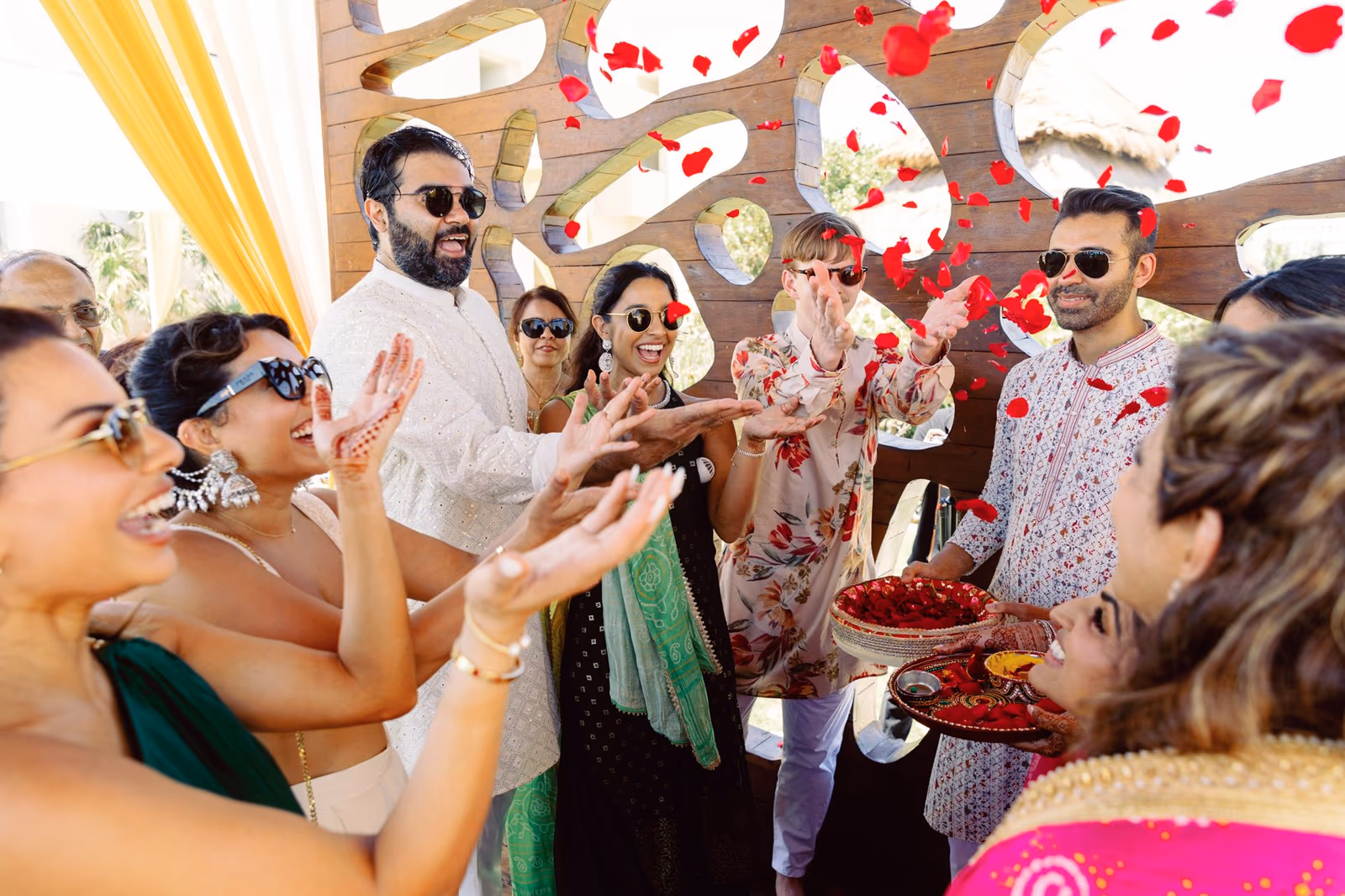 Mehndi, Hindu Ceremony, Sangeet Night Wedding at Hyatt Ziva Cancun — photo 47
