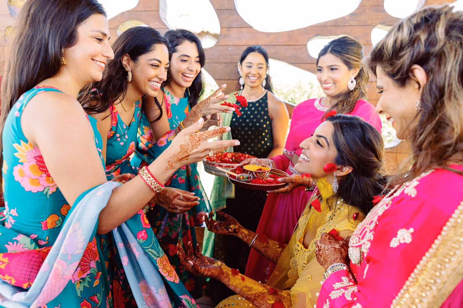Mehndi, Hindu Ceremony, Sangeet Night Wedding at Hyatt Ziva Cancun — photo 49