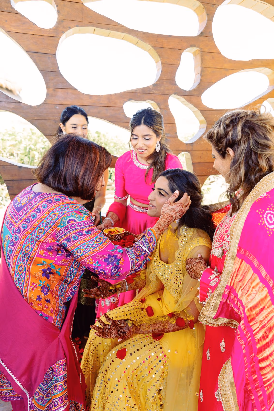 Mehndi, Hindu Ceremony, Sangeet Night Wedding at Hyatt Ziva Cancun — photo 53