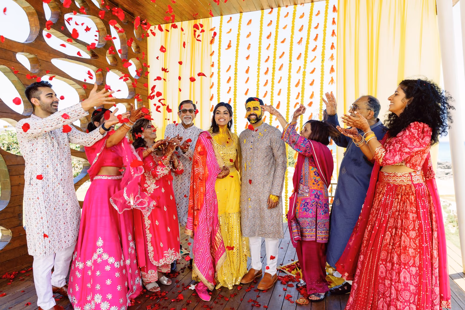 Mehndi, Hindu Ceremony, Sangeet Night Wedding at Hyatt Ziva Cancun — photo 56