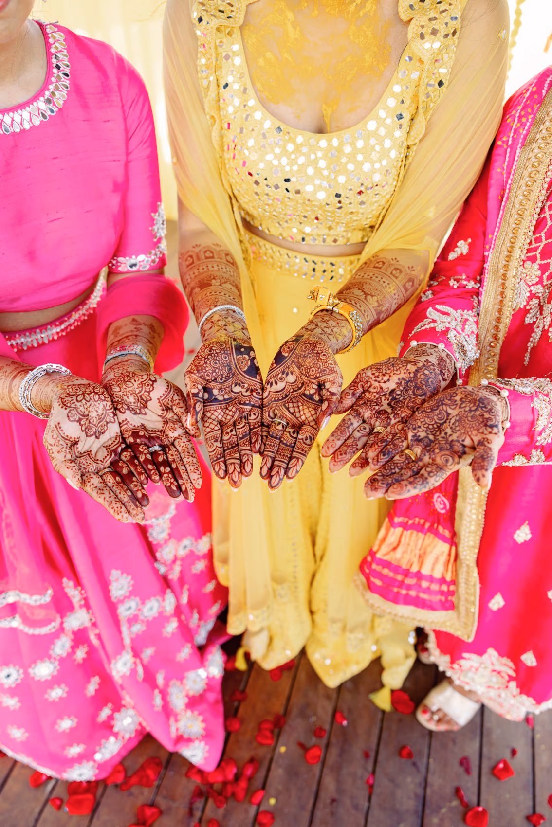 Mehndi, Hindu Ceremony, Sangeet Night Wedding at Hyatt Ziva Cancun — photo 62