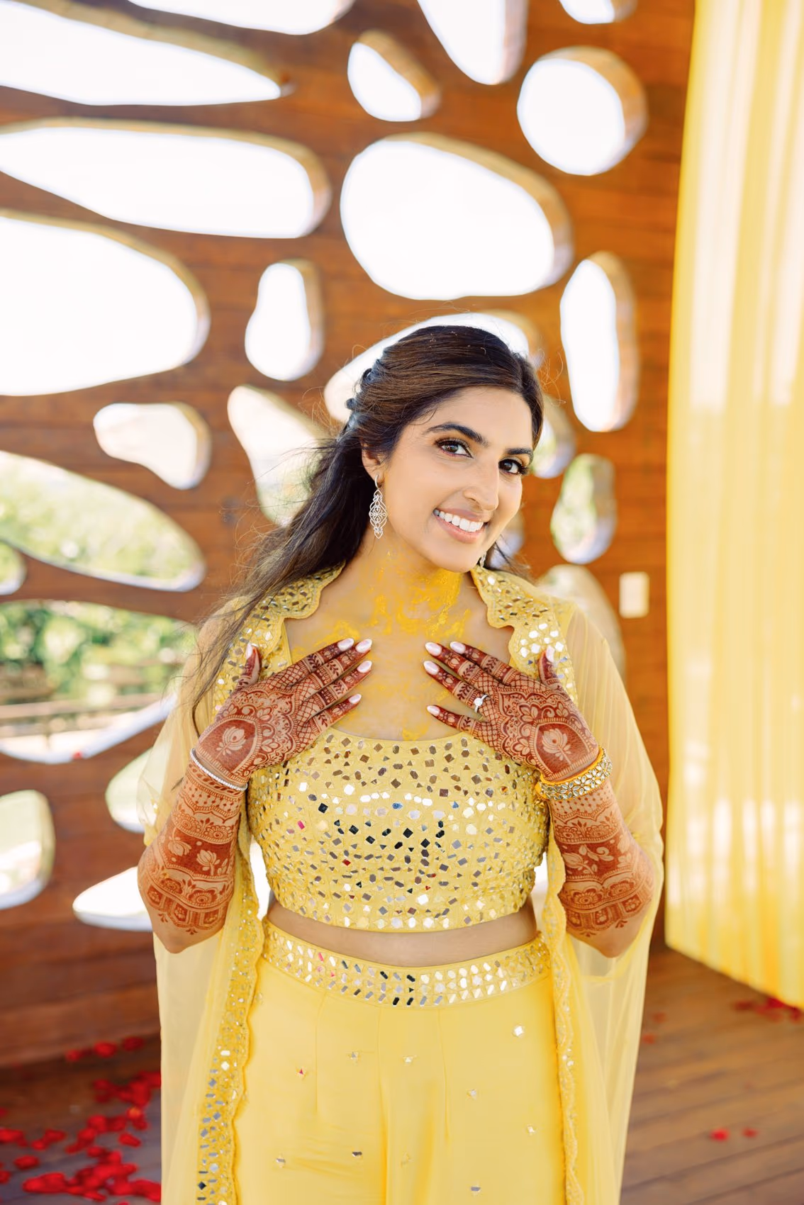 Mehndi, Hindu Ceremony, Sangeet Night Wedding at Hyatt Ziva Cancun — photo 63