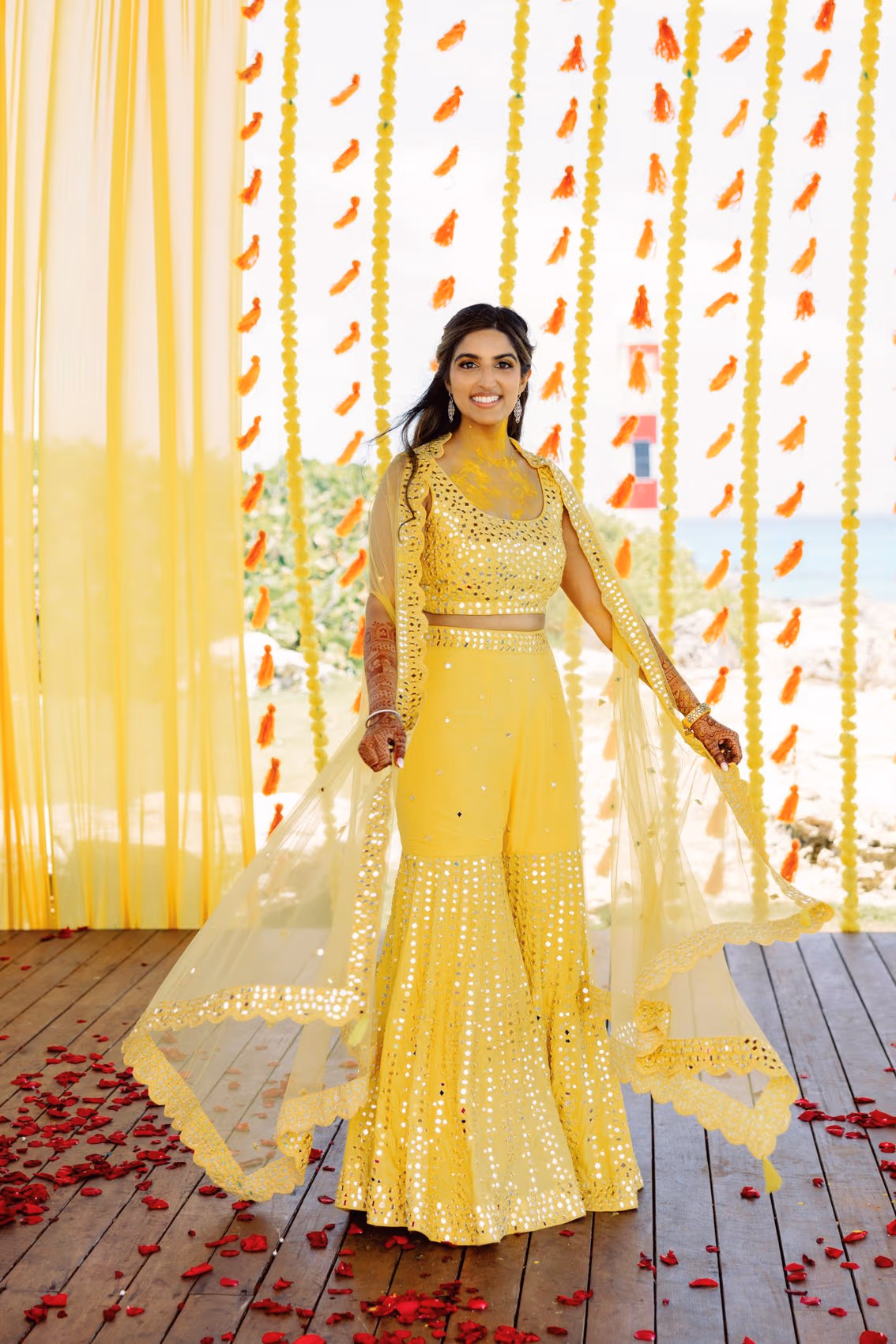 Mehndi, Hindu Ceremony, Sangeet Night Wedding at Hyatt Ziva Cancun — photo 64