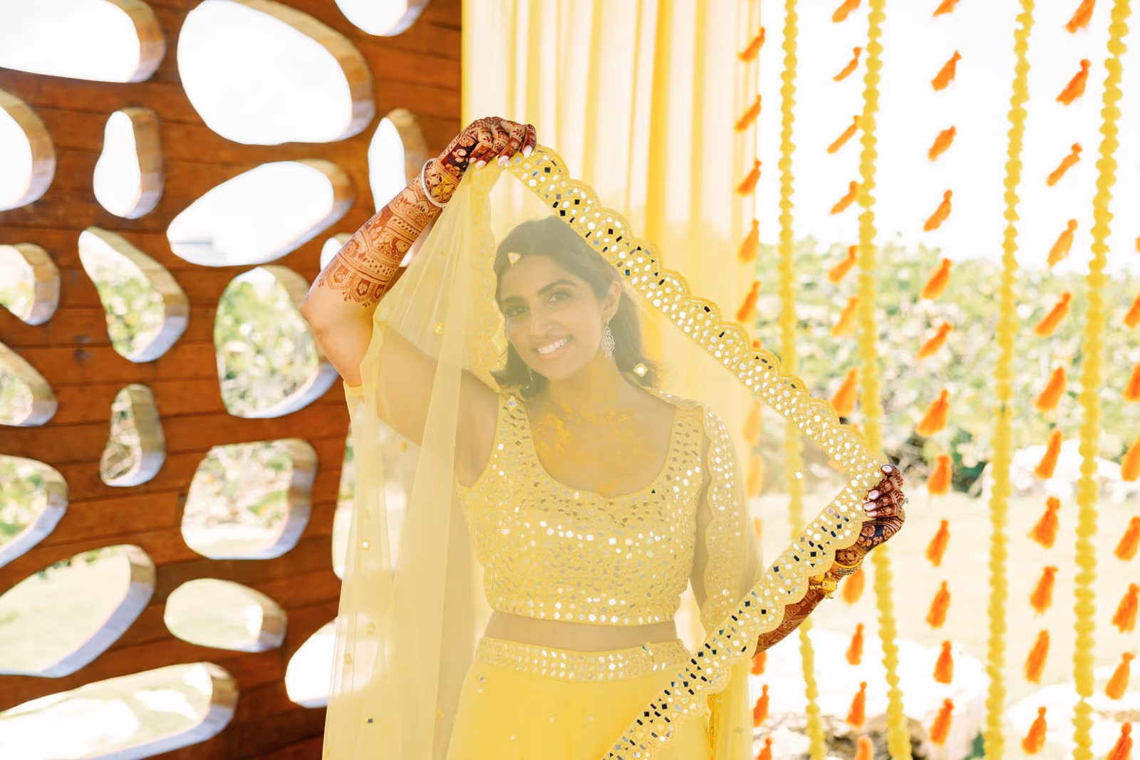 Mehndi, Hindu Ceremony, Sangeet Night Wedding at Hyatt Ziva Cancun — photo 66