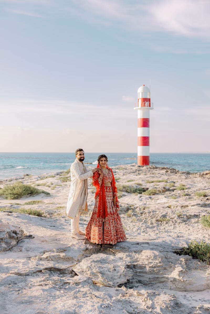 Mehndi, Hindu Ceremony, Sangeet Night Wedding at Hyatt Ziva Cancun