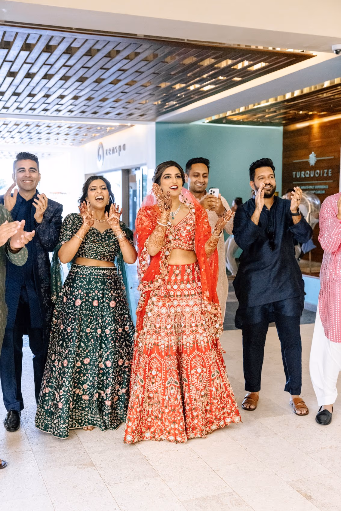 Mehndi, Hindu Ceremony, Sangeet Night Wedding at Hyatt Ziva Cancun — photo 92