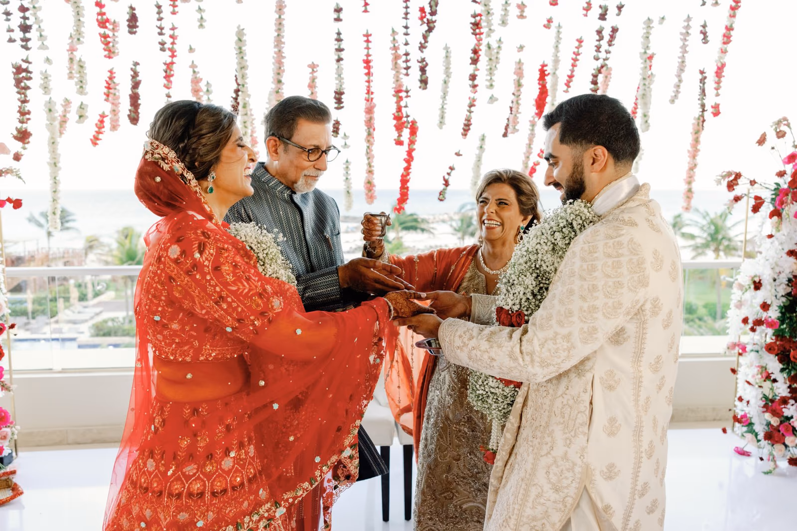 Mehndi, Hindu Ceremony, Sangeet Night Wedding at Hyatt Ziva Cancun — photo 102