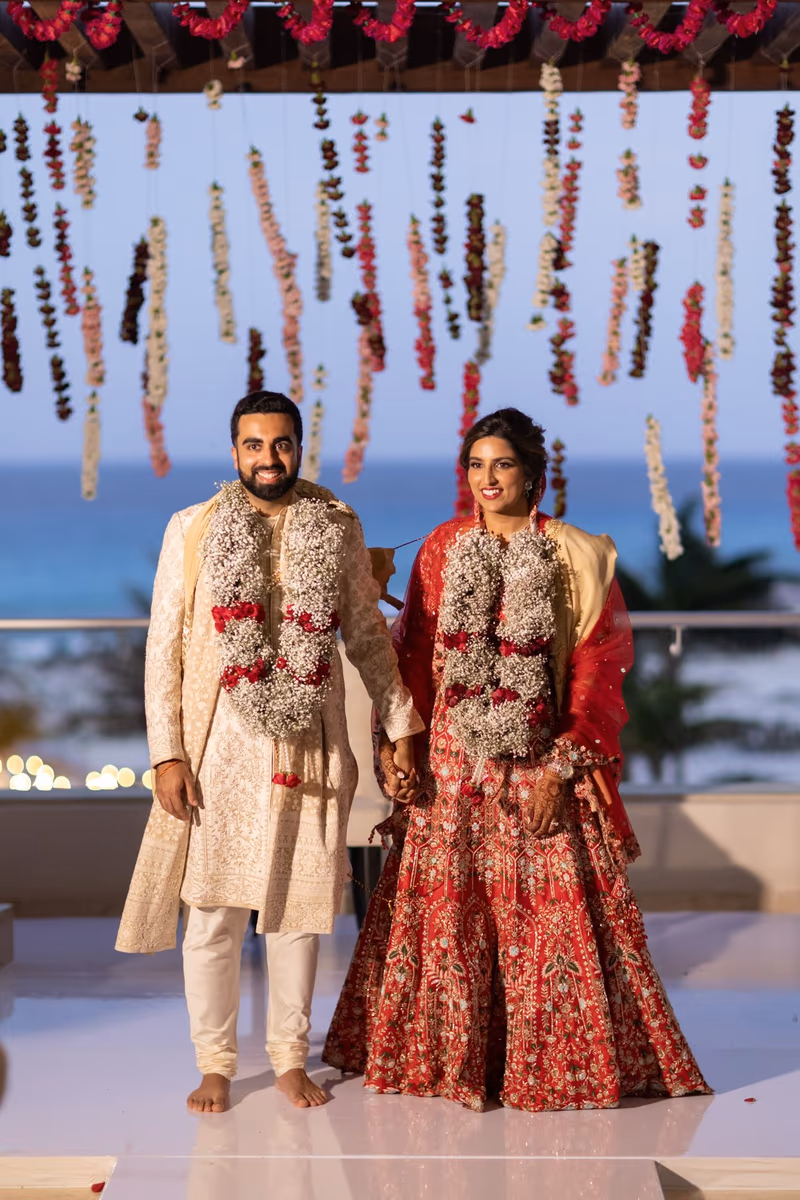 Mehndi, Hindu Ceremony, Sangeet Night Wedding at Hyatt Ziva Cancun — photo 107